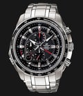 Casio Edifice Chronograph EF-545D-1AVUDF Water Resistant 100M Black Pattern Dial Stainless Steel-0