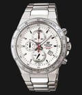 Casio Edifice EF-546D-7AVUDF White Dial Stainless Steel Strap-0