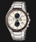 Casio Edifice CHRONOGRAPH EF-567D-5AVDFWhite Dial Stainless Steel Watch-0