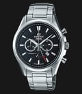 Casio Edifice EFB-504JD-1ADR Chronograph Black Dial Stainless Steel Strap-0
