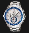 Casio Edifice CHRONOGRAPH EFM-502D-7AVDF White Dial Stainless Steel Watch-0