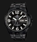 Casio Edifice EFR-104BK-1AVDF Black Dial Black Plated Ion Stainless Steel Strap-0
