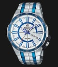 Casio Edifice EFR-106BB-7AVUDF Silver Dial Dual Tone Stainless Steel Watch-0