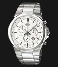 Casio Edifice EFR-500D-7AVUDF White Dial Stainless Steel Strap-0