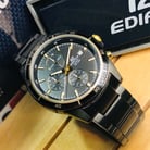 Casio Edifice EFR-526BK-1A9VUDF Chronograph Black Dial Black Stainless Steel Strap-4