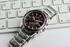 Casio Edifice EFR-526D-5CVUDF Chronograph Men Red Dial Stainless Steel Band-7