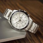Casio Edifice EFR-526D-7AVUDF Chronograph Men White Dial Stainless Steel Band-3
