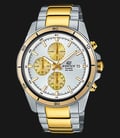 Casio Edifice EFR-526SG-7A9VUDF White Dial Dual Tone Stainless Steel Strep Watch-0