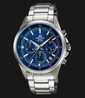 Casio Edifice EFR-527D-2AVUDF Chronograph Men Blue Dial Stainless Steel Strap-0