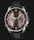 Casio Edifice CHRONOGRAPH EFR-533L-8AVUDF Brown Dial Black Leather Watch-0