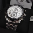 Casio Edifice EFR-539D-7AVUDF Men Chronograph White Dial Stainless Steel Band-5
