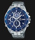 Casio Edifice EFR-547D-2AVUDF Chronograph Men Blue Dial Stainless Steel Strap-0