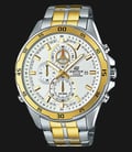 Casio Edifice EFR-547SG-7A9VUDF White Dial Dual Tone Stainless Steel Strep Watch-0
