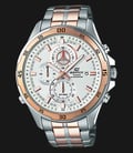 Casio Edifice CHRONOGRAPH EFR-547SG-7AVUDF White Dial Dual Tone Stainless Steel Watch-0