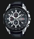 Casio Edifice CHRONOGRAPH EFR-549L-1AVUDF Black Dial Black Leather Watch-0