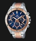 Casio Edifice EFR-552SG-2AVUDF Chronograph Men Blue Dial Dual Tone Stainless Steel Strap-0