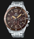 Casio Edifice EFR-553D-5BVUDF Brown Dial Stainless Steel Strep Watch-0