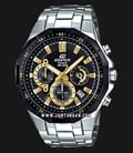 Casio Edifice EFR-554D-1A9VUDF Chronograph Men Black Dial Stainless Steel Strap-0