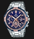 Casio Edifice EFR-554D-2AVUDF Chronograph Men Blue Dial Stainless Steel Strap-0