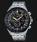 Casio Edifice EFR-561DB-1AVUDF Chronograph Black Dial Stainless Steel Strap-0