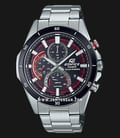 Casio Edifice EFS-S610DB-1AVUDF Chronograph Slim Red Line Black Dial Stainless Steel Band-0