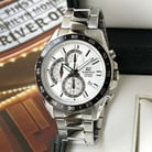 Casio Edifice EFV-550D-7AVUDF Chronograph Men Silver Dial Stainless Steel Band-8