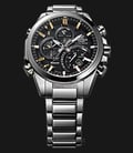 Casio Edifice SMARTPHONE LINK EQB-500D-1A2DR Black Dial Stainless Steel Strap-1