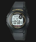 Casio General F-200W-9ADF 10 Years Battery Life Digital Dial Black Resin Band-0