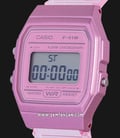 Casio General F-91WS-4DF Digital Dial Light Pink Clear Rubber Band-1