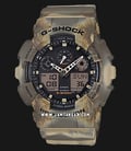 Casio G-Shock GA-100MM-5ACR Marble Edition Camouflage Series Digital Analog Dial Brown Resin Strap-0