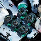 Casio G-Shock GA-110CC-2ADR Special Color Models Digital Analog Dial Dual Color Resin Band-5