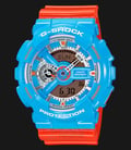 Casio G-Shock GA-110NC-2ADR - Water Resistance 200M Blue/Red Resin Band-0