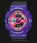 Casio G-Shock GA-110NC-6ADR Multi Tone Digital Analog Dial Purple Resin Band-0
