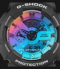 Casio G-Shock GA-110SR-1ADR Iridescent Color Series Digital Analog Dial Black Resin Band-3
