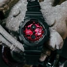Casio G-Shock GA-140AR-1ADR Red and Black Series Adrenaline Red Dial Black Resin Band-3