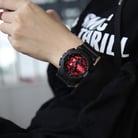 Casio G-Shock GA-140AR-1ADR Red and Black Series Adrenaline Red Dial Black Resin Band-4