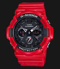 Casio G-Shock Limited Models GA-201RD-4ACR Men Digital Analog Display Dial Red Resin Strap-0