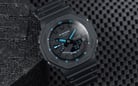 Casio G-Shock GA-2100-1A2DR Neon Accent Series Men Digital Analog Dial Black Resin Band-4