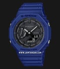 Casio G-Shock GA-2100-2ADR CasiOak Black Digital Analog Dial Blue Resin Band-0