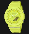 Casio G-Shock X ITZY GA-2100-9A9DR Tone On Tone Series Analog Digital Dial Neon Yellow Resin Band-0