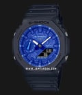 Casio G-Shock GA-2100BP-1ADR Blue Paisley Digital Analog Blue Dial Black Resin Band-0