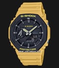 Casio G-Shock GA-2110SU-9ADR Utility Color Series Black Digital Analog Dial Yellow Resin Band-0