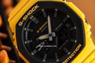 Casio G-Shock GA-2110SU-9ADR Utility Color Series Black Digital Analog Dial Yellow Resin Band-4
