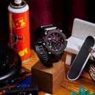 Casio G-Shock GA-2200BNR-1ADR Ignite Red Series Digital Analog Black Dial Black Resin Band-3