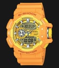 Casio G-Shock GA-400A-9ADR Men Digital Analog Dial Orange Resin Strap-0