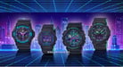 Casio G-Shock GAS-100BL-1ADR Special Color Models Digital Analog Dial Black Resin Strap-1