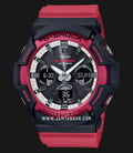 Casio G-Shock GAS-100RB-1ADR Special Color Models Digital Analog Dial Red Resin Band-0