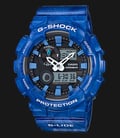 Casio G-Shock G-Lide GAX-100MA-2ADR Black Digital Analog Dial Blue Resin Strap-0