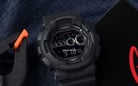Casio G-Shock GD-100-1BDR Men Black Digital Dial Black Resin Band-7