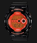 Casio G-Shock GD-100HC-1DR Orange Digital Dial Black Resin Band-0